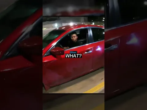 Biker Breaks a Man’s Rearview Mirror 👀
