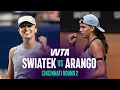 Iga Swiatek vs Emiliana Arango 2026 Cincinnati Round 2 WTA Match Highlights