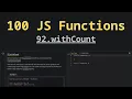 92 withCount Solving 100 JS Functions