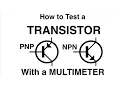 How to test a TRANSISTOR with a multimeter PNP or NPN MF