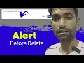 Confirmation Alert Before Delete database Record in PHP MySQL JQuery