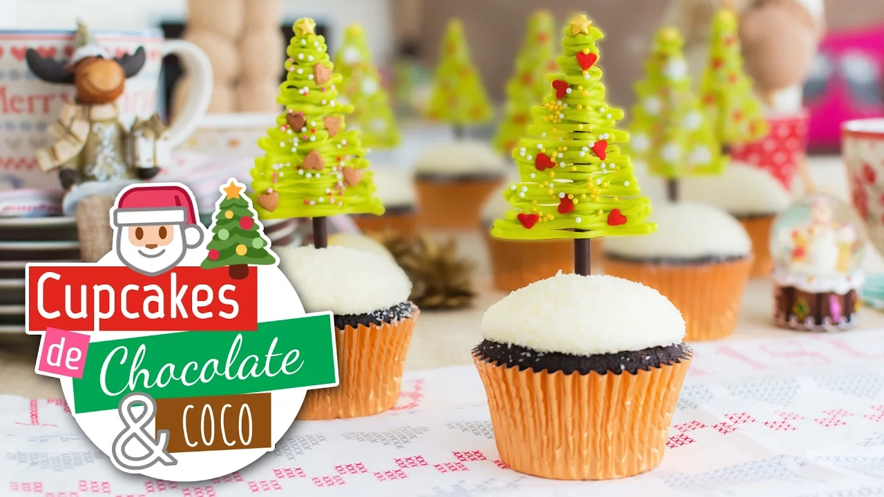 Cupcakes chocolate y coco   Especial Navidad   Quiero Cupcakes!