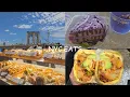 POV eating in the tips of manhattan cafe hopping brazilian bakery still on an ube kick