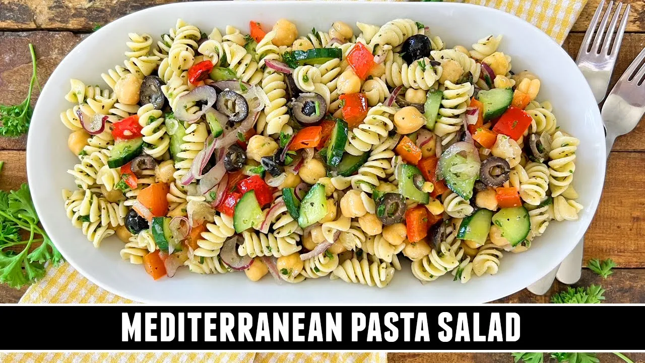Mediterranean Pasta Salad   Packed with GOODNESS & Easy to Make