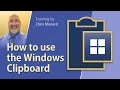 How to use the Windows clipboard