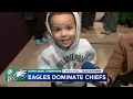 Little fan cheered on for his E-A-G-L-E-S chant
