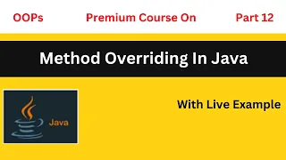 Method Overriding In Java Method Hiding OOPs Java kumarcoding1961