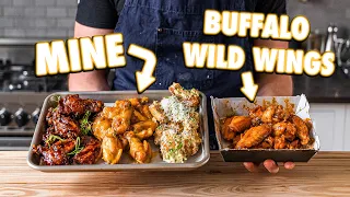 Making Buffalo Wild Wings And Sauces At Home But Better