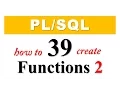 tutorial 39 How To Create Functions in Oracle Database By Manish Sharma