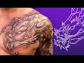 HOW TO DRAW DRAGON HEAD TUTORIAL