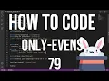 how to code racket 79 - only evens recursion