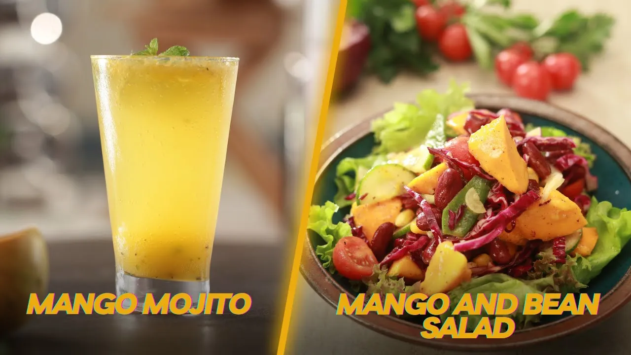 Mango and Bean Salad with Mango Mojito   #MangoliciousRecipes   Sanjeev Kapoor Khazana