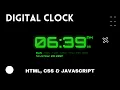 Digital Clock With Date Day Month Year - Using HTML CSS JavaScript PWOS
