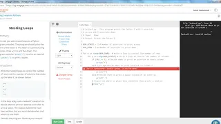 COP1000 Nesting Loops in Python