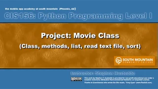 Python 08H - Movies Class project