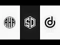 Monogram Logo with Shape Builder Tool in Inkscape