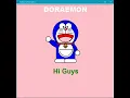 Doraemon drawing in Python turtle graphics