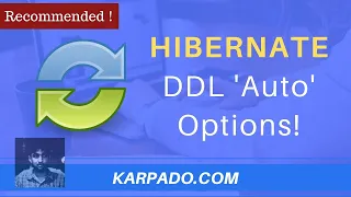Hibernate DDL Auto Sync Create Update Validate Create Drop database Easy Explanation