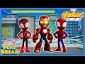 Spidey and Iron Man Brain Break Game Obstacle Course Play Break disneyjr