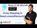 Array Mapping in React createElement React 18 tutorials React 18 with Redux toolkit