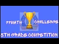 5th grade 99math Challenge