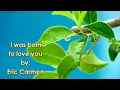 Eric Carmen - I was born to love you
