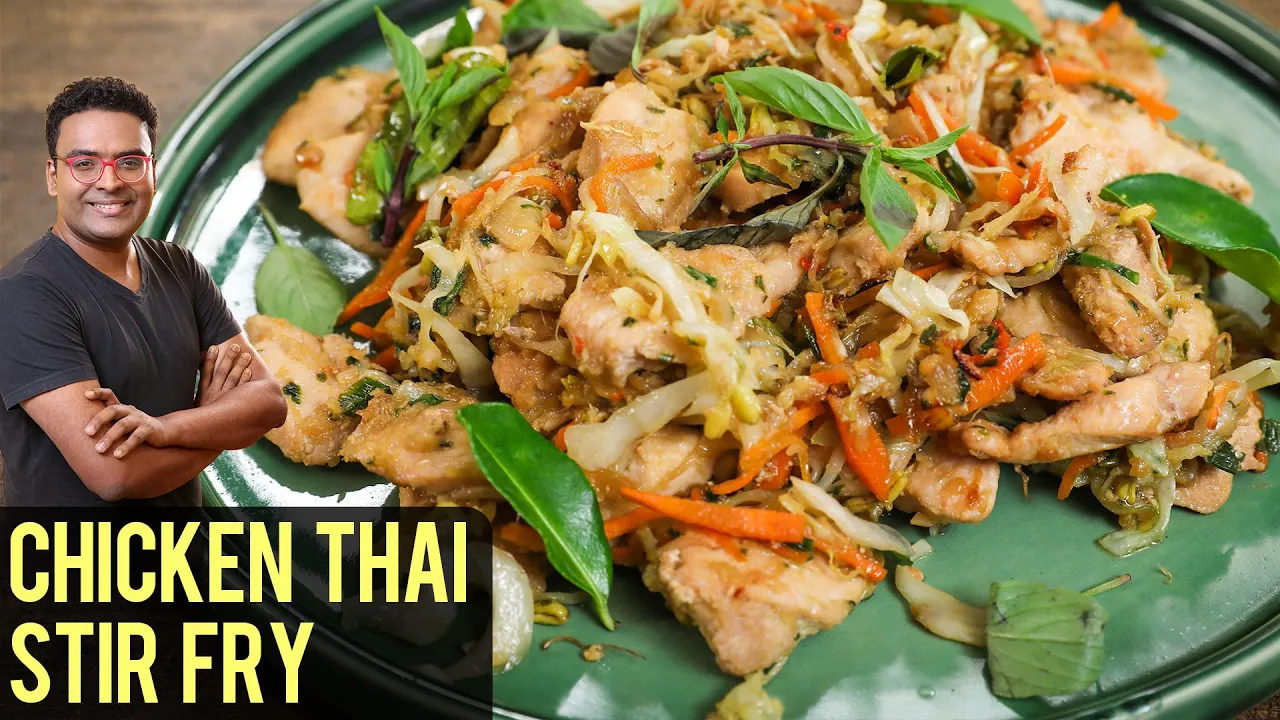 Chicken Thai Stir Fry   How To Make Thai Chicken   Chicken Recipe By Varun Inamdar