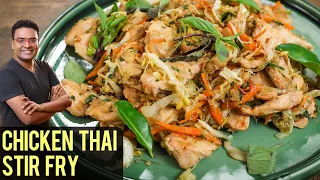 Thailand Stir Fry Chicken Vegetables - Thai Street Food Music: TheFatRat feat Lola Blanc - Oblivion . 