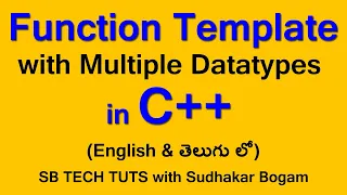 Function Template with Multiple Data Types in C Function Templates Templates C Tutorial
