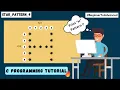 Star Pattern program 9 in C Language in Hindi C Programming Tutorial Code With Viplove