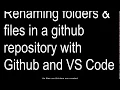 Renaming folder and file names on github