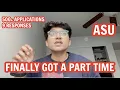 GETTING A PART TIME JOB ON CAMPUS EMPLOYMENT AS MASTERS STUDENT F1 VISA IN ARIZONA STATE UNI