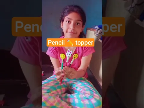 pencil ✏️ topper bnaya #diycrafts #shorts #viral