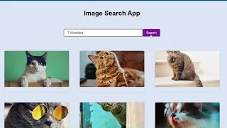 How to create Image Search App using HTML CSS3 JAVASCRIPT