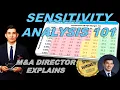 Sensitivity Analysis in Financial Modelling Data Tables Goal Seek M A Director Explains