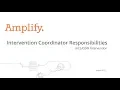 Intervention Coordinator Responsibilities