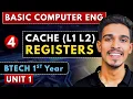 Lec 4 Cache L1 L2 Registers Basic Computer Engineering BTech 1st Year