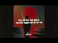 Ian Asher, Phantogram - Black Out Days (Stay Away) (Lyrics)
