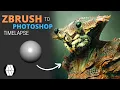 ZBrush To Photoshop Timelapse - Crab-Man Personal Project Concept