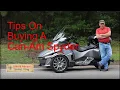 Tips on How to Buy a Used Can-Am Spyder