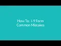 IDO How Tos I9 Common Mistakes