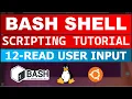 Bash Shell Scripting Tutorial 12 - Read User Input from Terminal