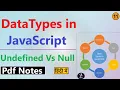 Datatypes in JavaScript JavaScript Data Types Tutorial JavaScript Data Types