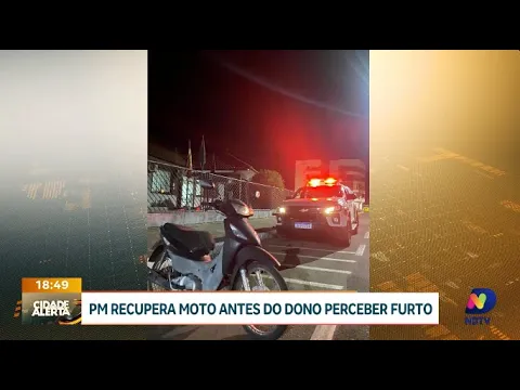 Eficiência policial: Polícia Militar no Oeste recupera moto antes da vítima perceber