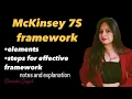 McKinsey 7S Framework notes and explanation