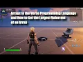 Arrays in the Verse Programming Language and How to Get the Largest Value out of an Array