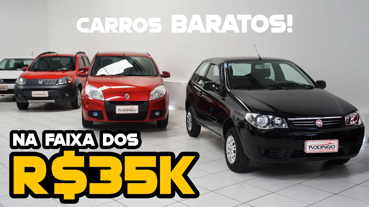 MOSTRANDO CARROS COM BAIXA KM NA FAIXA DOS R$35 MIL! O estoque da Rodrigo Automóveis está INCRÍVEL!