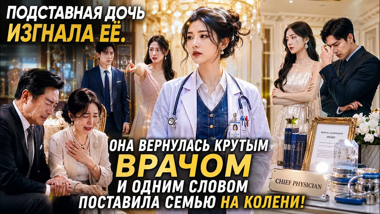 ✨Подставная дочь изгнала её. Она вернулась крутым врачом и одним словом поставила семью на колени! 👑 poster
