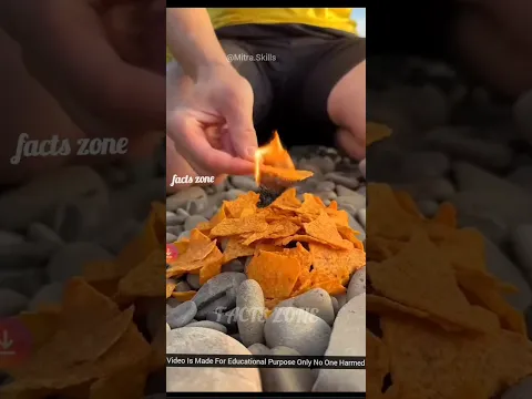 Man Made Fire From Chips π±βοΈ#facts#factsulagam #shorts