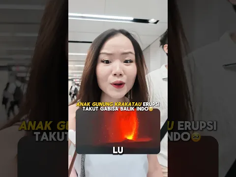 TERJEBAK DI JEPANG KARENA KRAKATAU ERUPSI🔥 #krakatau #erupsi #gunungkrakatau #indonesia